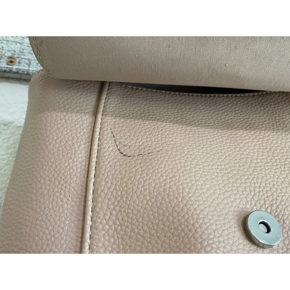 Nanette Lepore Pebbled Vegan Leather Backpack Light Pink